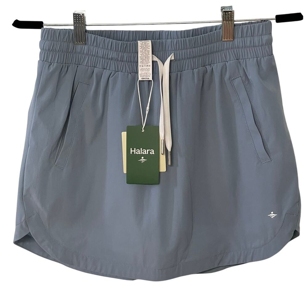 Halara High Waisted Short Skirt with Shorts S Pockets Athleisure Vacation NWT - Picture 3 of 6